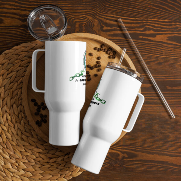 4th Annual Globathon Travel mug with a handle - Image 2