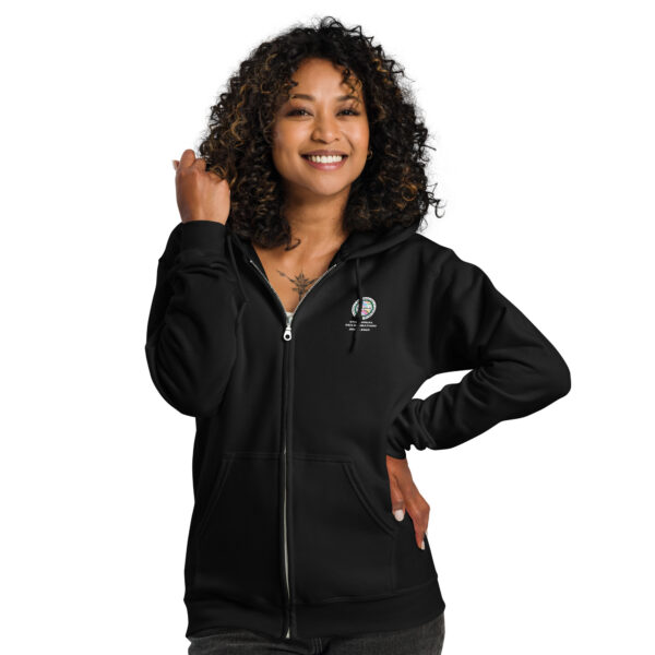 4th Annual Globathon Unisex heavy blend zip hoodie - Image 2