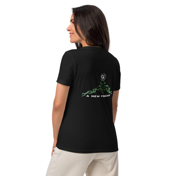 4th Annual Globathon Women’s relaxed v-neck t-shirt - Image 2