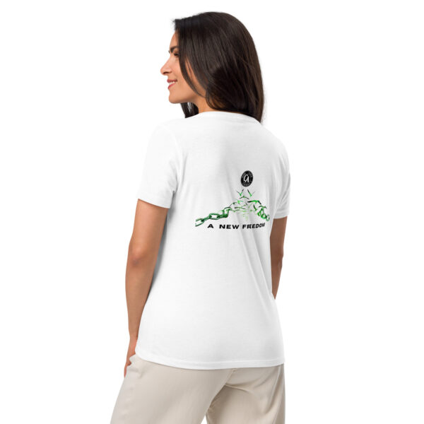 4th Annual Globathon Women’s relaxed v-neck t-shirt - Image 2