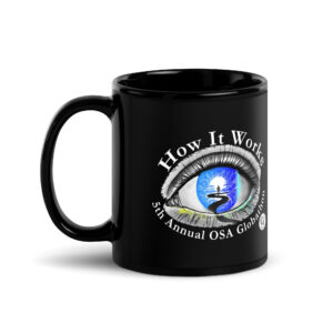 5th Annual Globathon Blue Eye Black Glossy Mug