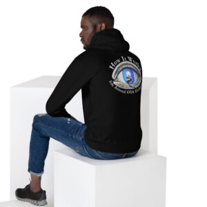 Unisex Hoodie 5th Annual OSA Globathon How It works Colored Eye White Text