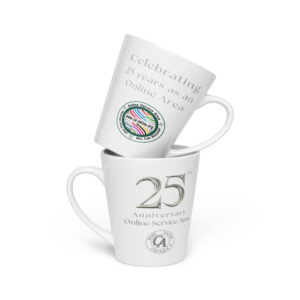25th Anniversary Latte mug