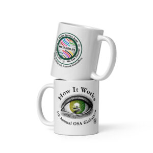 5th Annual Globathon White glossy mug